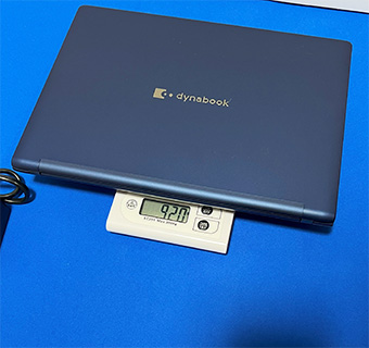 dynabook XZ/HW 本体の重量測定